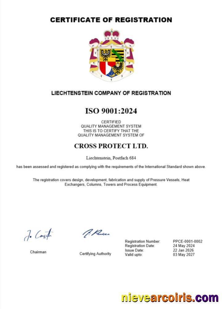 Liechtenstein business registration certificate